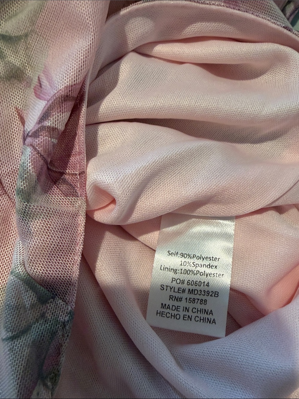 MABLE Pink Floral Ruffle Tiered Maxi Dress, size M - Picture 5 of 5
